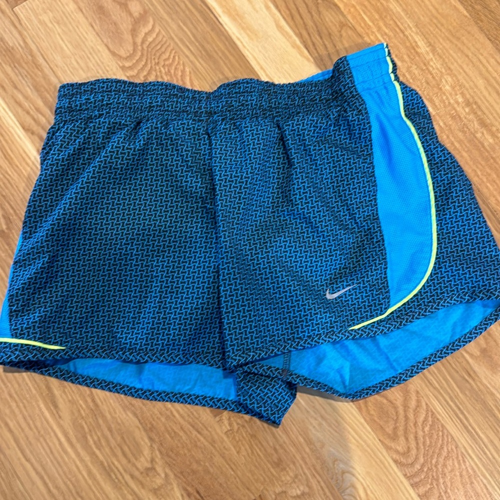 Nike blue patterned shorts